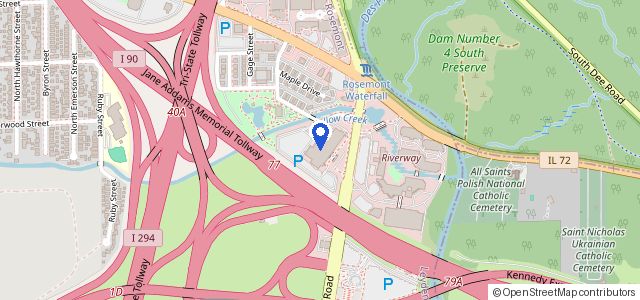 Map of Westin O'Hare