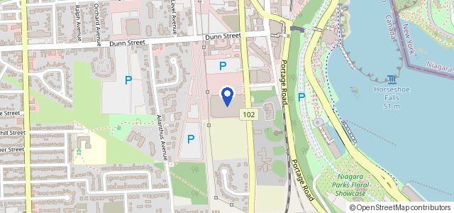 Map of Niagara Falls Convention Centre