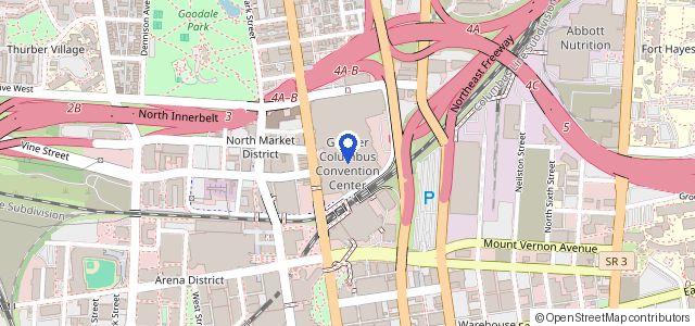 Map of Greater Columbus Convention Center