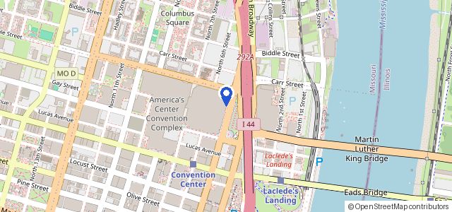 Map of America's Center