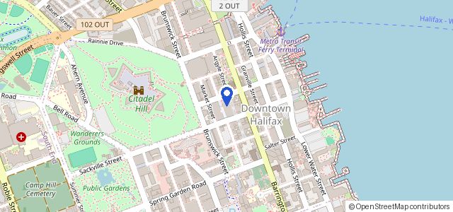 Map of Halifax Convention Centre