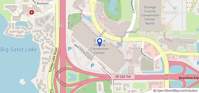 Map of Orange County Convention Center (West Concourse)