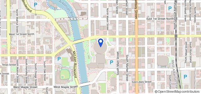 Map of Century II Performing Arts & Convention Center