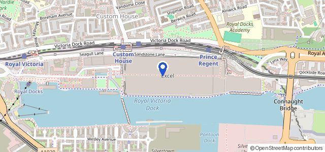 Map of ExCeL London