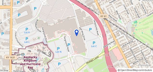 Map of Kentucky Exposition Center