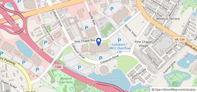 Map of Hampton Roads Convention Center